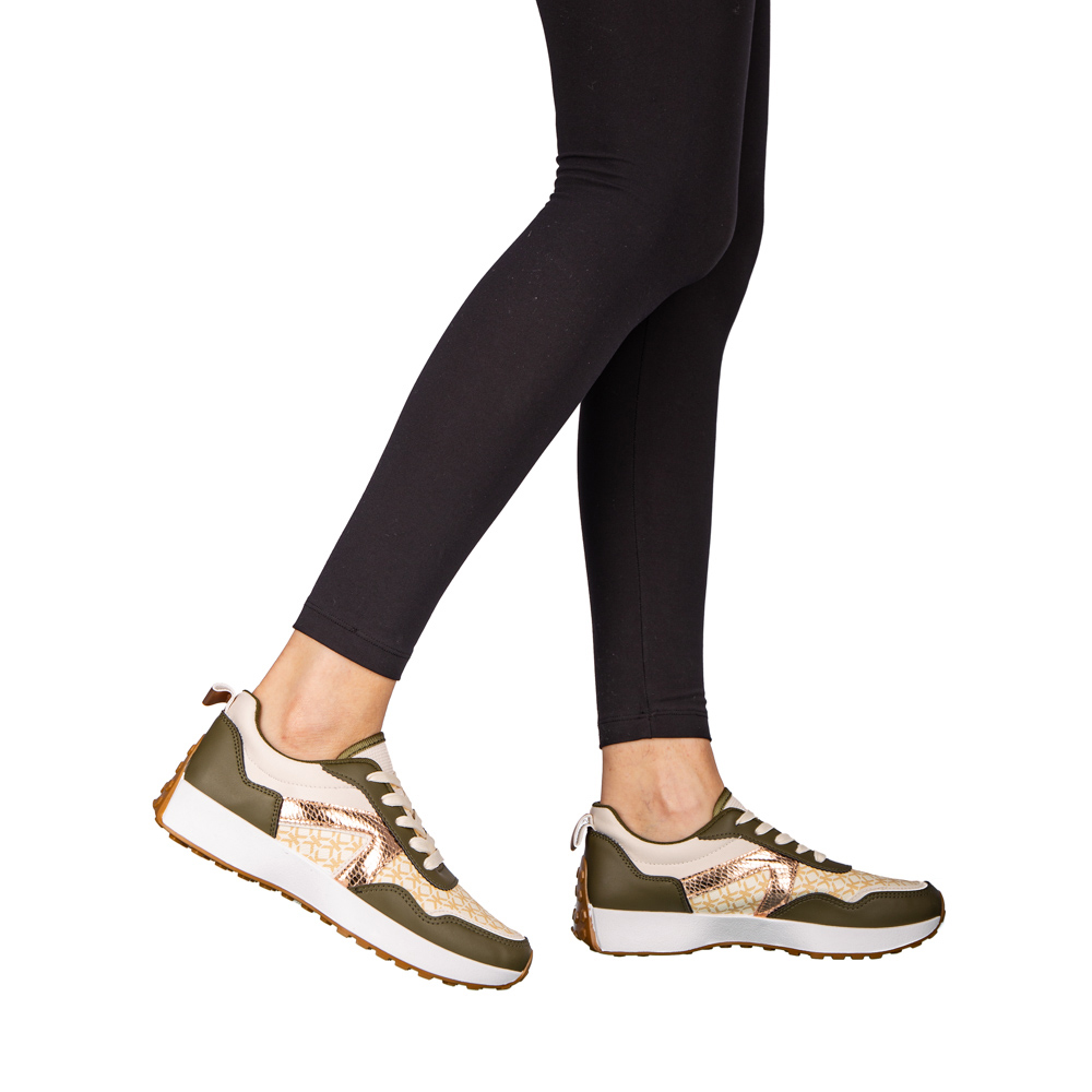 Pantofi sport dama verzi din piele ecologica Mirafa